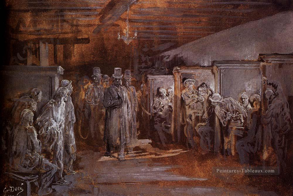 Taverne à Whitechapel Gustave Dore Peintures à l'huile